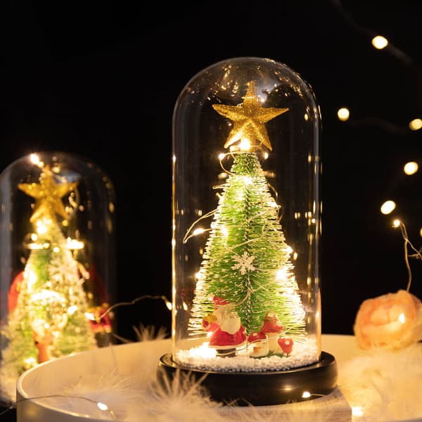 New Glass Dome Decoration Christmas Creative Export Gifts LED