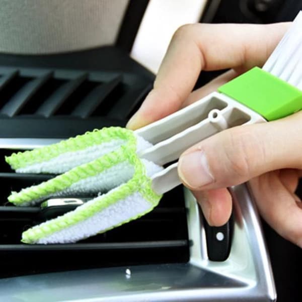 FSW 2-in-1 Blind Brush - Louver Cleaner, also for Car AC, Keyboard Dusting