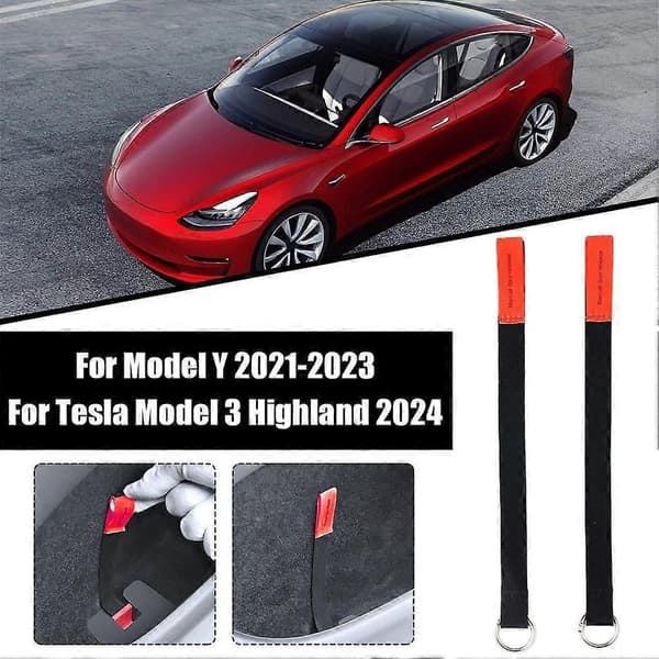2 kpl takaoven hätävetoköysi Tesla Model Y/3:lle