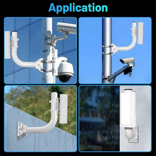 Universal Wireless Bridge Mount, Pole and Wall Mounted Bracket for Outdoor Ap Access Point Client Bridge Cpe, 2-Pack