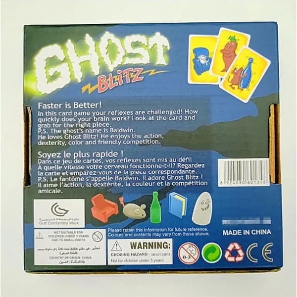 Geistes Blitz Perhehauskaa Ghost Blitz -lautapelin kanssa, uusi ja erittäin suosittu perhejuhlapeli-FX-
