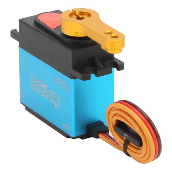 Servomotor Digital 25 kg Vandtæt Metalgear 180° Styrevinkel til Robot RC Bil Blå