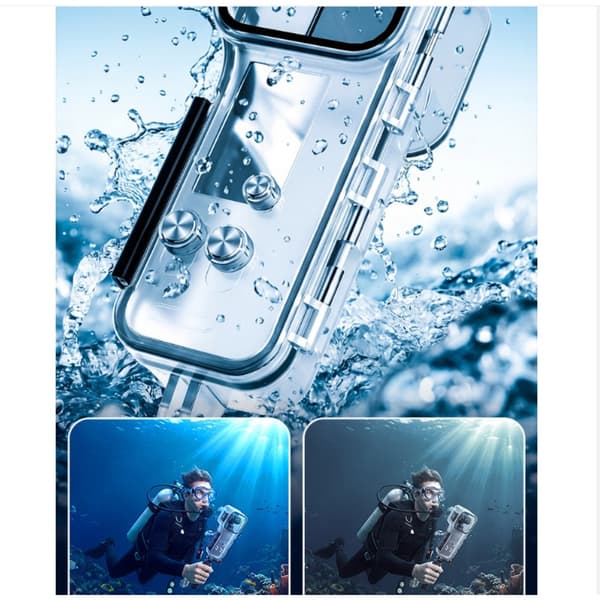 Waterproof Underwater Housing for DJI Osmo Pocket 4 – PC and Tempered Glass Protective Case