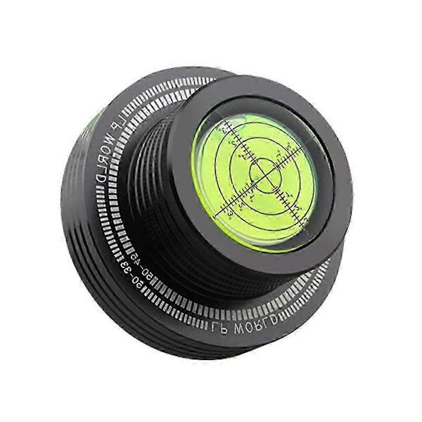 50Hz Turntable Level Bubble Speed Detection Disc Stabilizer Black Black