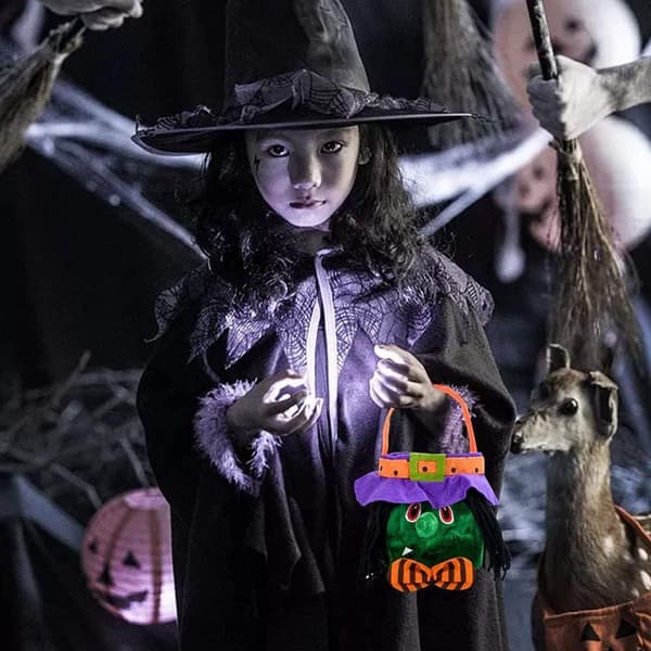 To sæt Halloween slikposer, bærbare Halloween-poser, Halloween græskar KLB