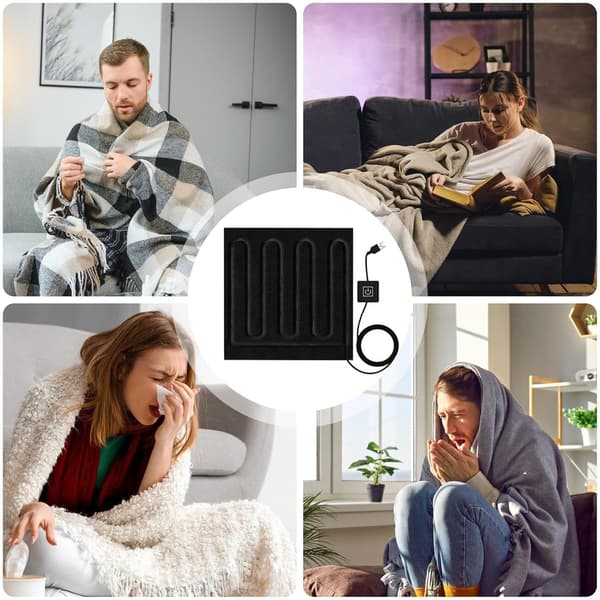 USB-varmetæppe, elektrisk tæppe, bilvarmemåtte, tre farvetemperaturer - Drei Farbtemperaturen