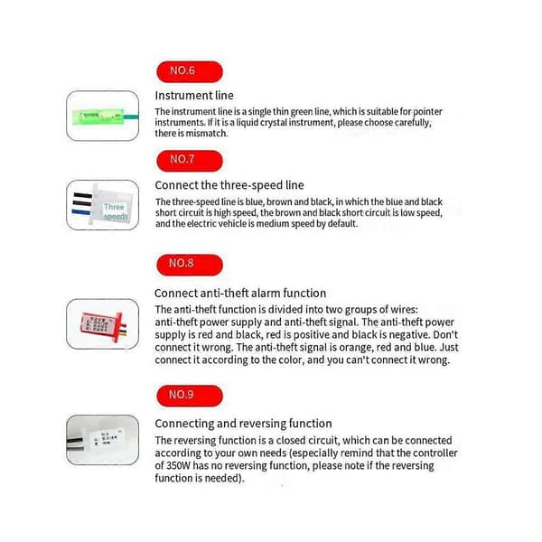 48V 60V 72V 500W Navmotor Controller 12Mos MAX 30A til Elcykel E-Scooter Motorcykel Bldc Mot