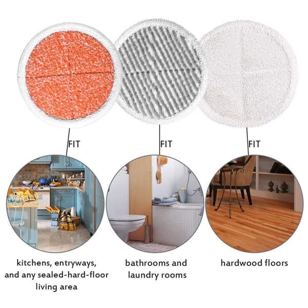6-pakks erstatningsmopper for dampmopp for Spinwave 2124 2039 2037 2039A