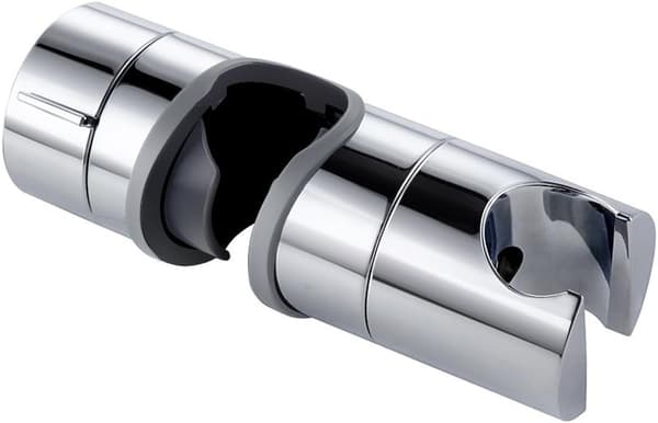 Bruseholder 18-25 mm diameter justerbar, erstatningsbeslag til brusehoved forkromet overflade, håndbruser badeværelse