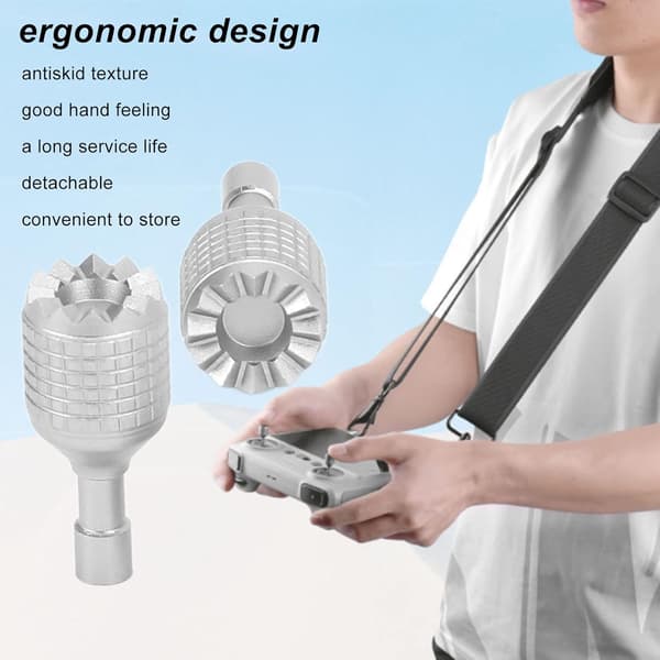 Drone-fjernkontrollspaker, 2 stk aluminiumslegering sølv CNV Ma