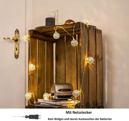 Marokkanske LED-lyskæder - 5 meter | IKKE med strømkabel