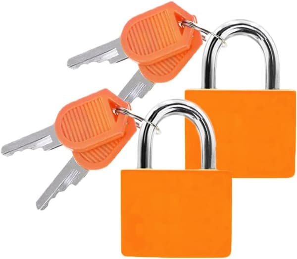 Suitcase padlock with keys Small suitcase lock for travel