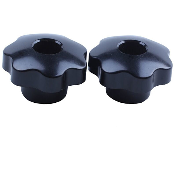 M8 X 50mm Thread Diameter Star Knob Black Replacement 2 Pcs