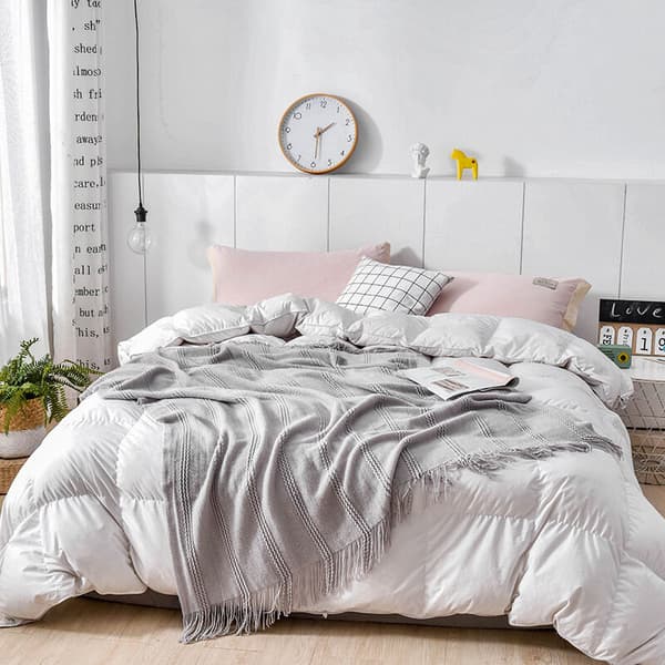 Hjem Sengetøy Duskete Teppe Sofa Sengeteppe Kontorteppe Reiseplaid Piknikteppe Fire Sesonger-Rosa