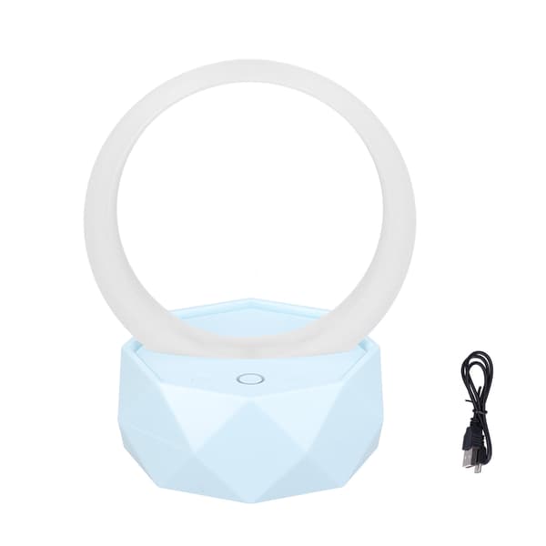 Wireless Speaker 3 LED Themes Night Light Exquisite Unique Design Portable Speaker for Home Party Blue