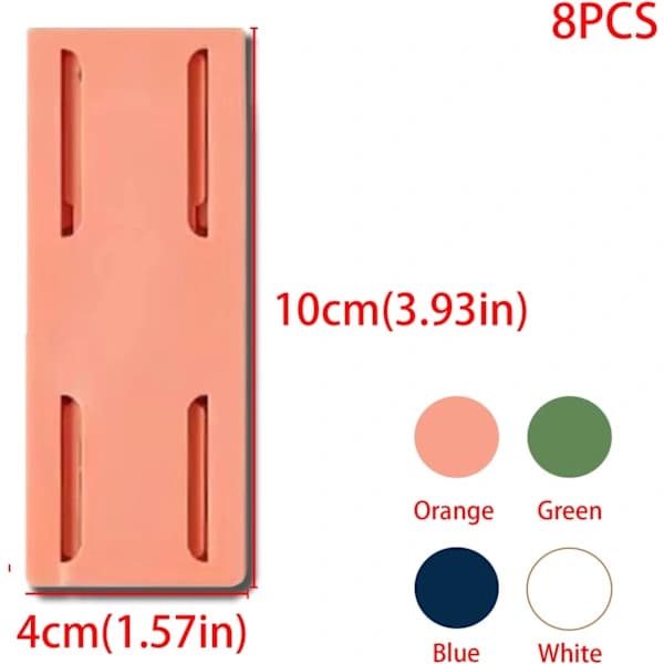 Wall Mounted Power Strip Holder, behone Punch-Free Self-Adhesive Socket