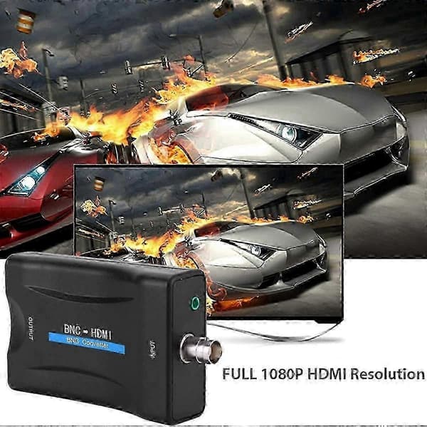 BNC til HDMI-konverteradapter Display HD 1080P/720P Videoadapter Ny udgave Ab
