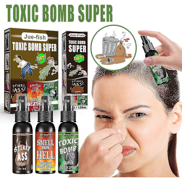 Kraftig Fart Spray, Ekstra Sterk Formel - 30ml, Illaluktende og Stinkende Fart Spray