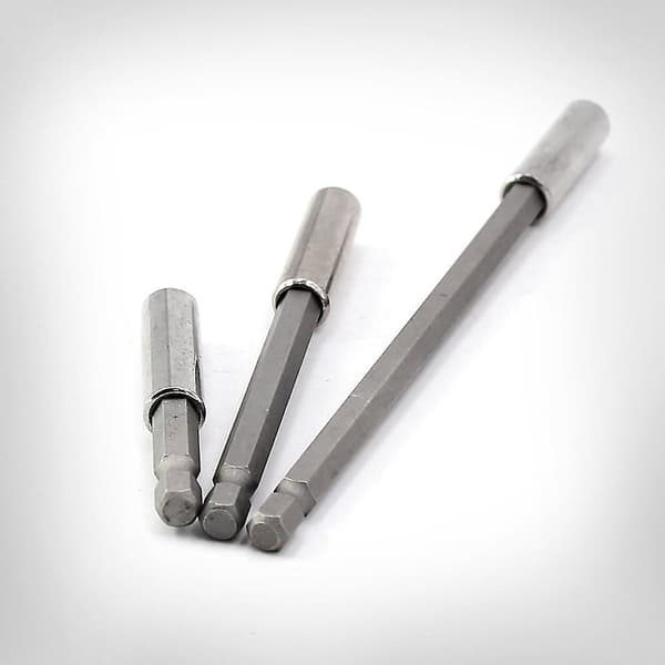1/4 Hex Bit Magnetic Drill Bit Extension Holder Drill Chuck Replacement Extension 6.35mm Hex Power Tool 60/100/150mm 3 Pcs