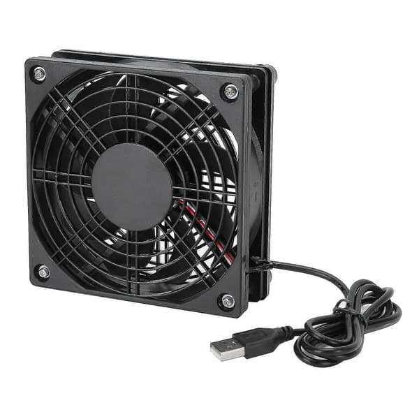 Ultra-Quiet Cooling Fan 2pcs - 5V USB PC Cooler for Computer Chassis