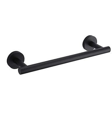 Vægmonteret Håndklædeholder 30cm 304 Rustfrit Stål Badeværelse Mat Sort