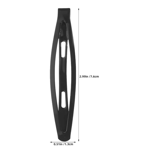 40 stk. sorte metal Duckbill hårklemmer store til kvinder -