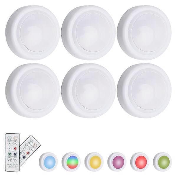 LED-spotlights med fjärrkontroll - Trådlös Multicolor 12-pack och 6-pack 6 and Pack