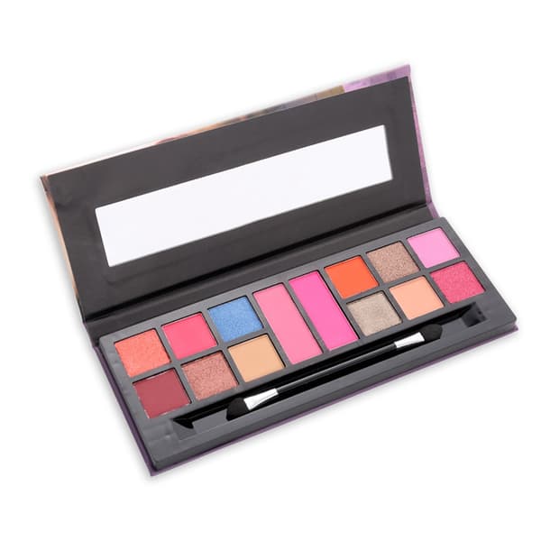14 Colors Waterproof Matte Glitter Eyeshadow Blush Palette Makeup Cosmetics 4204 (02)