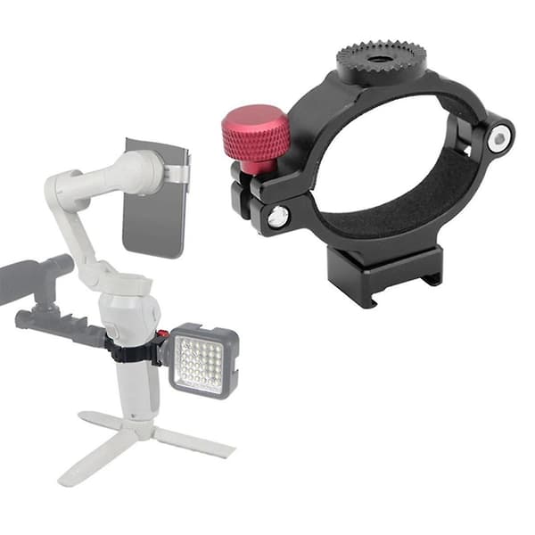 For Osmo2 Clip Tilbehør Utvidelsesring Stativ Fylllys Mikrofon Mobil 3 Utvidelsesfeste