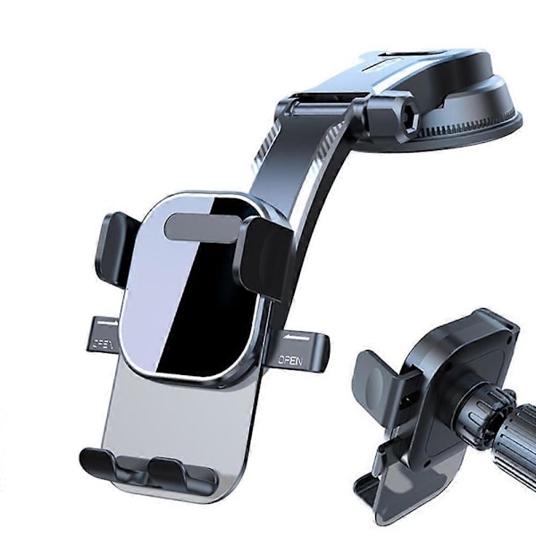 Bil Telefon Holder Stand Instrumentbræt Montering Universal Holder Mobiltelefon GPS Support Til iPhone 14 13 Pro Samsung Xiaomi Huawei