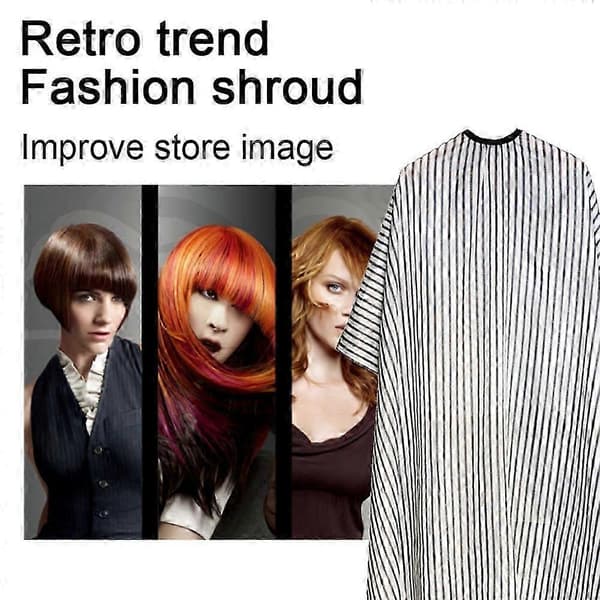 Professional Barber Hair Cutting Cape Adjustable Snap Closure Waterproof Salon Cape