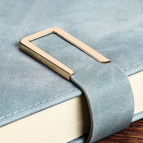 A5 Leather-Bound Notebook for Business Meetings, Thickened Retro Simple Diary for Students