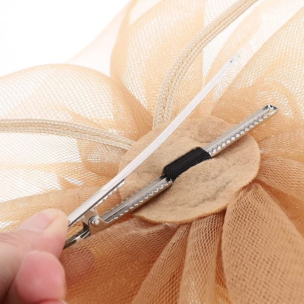 Kvinner Mesh Bryllup Fascinator Hatt (Gull)