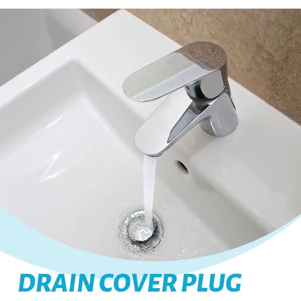 Universal 40 mm sink plug, adjustable drain stopper for sink, kitchen, bidet - height adjustable, waterproof, easy to install, 2 pieces