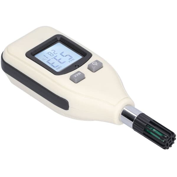 Digital termometer och hygrometer med LCD-bakgrundsbelysning, hög precision för temperatur och luftfuktighet (batteri ingår ej)