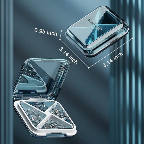 Pill Box, Moisture-proof Small Pill Box, Portable Pill Box Organizer