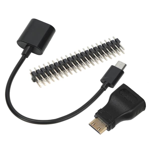 Mini HD til HD-adapter Micro USB til USB hun strømkabel 40P til Raspberry Pi Zero Pin Kit