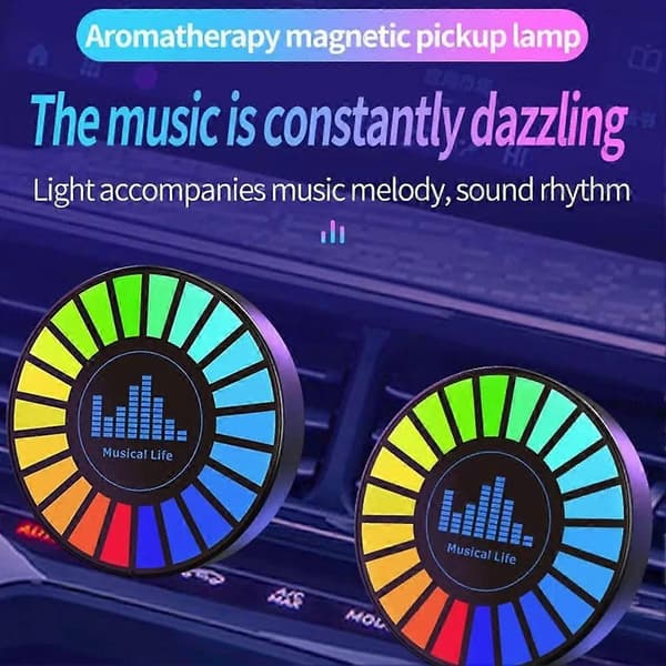 Bilmusikrytme Lys Aromaterapi Magnetisk Lydopsamlingslampe