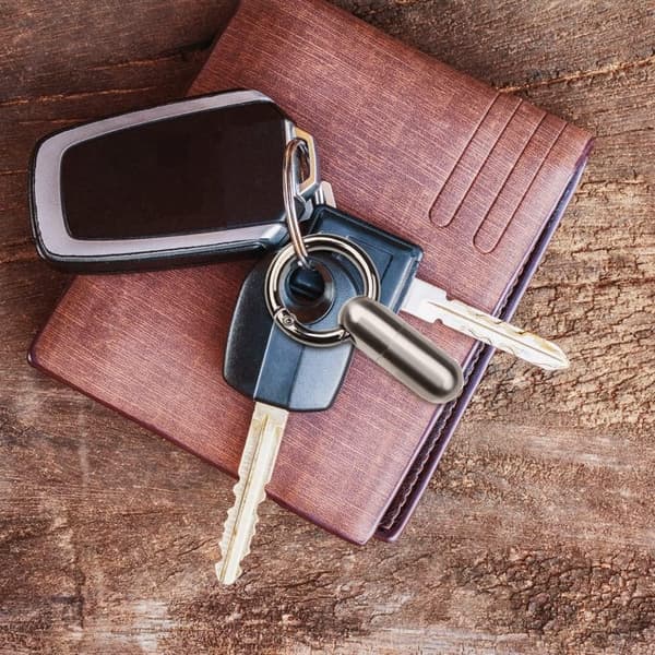 Keychain Pill Holder, Waterproof Mini Pill Box Portable Pill, ZQKLA