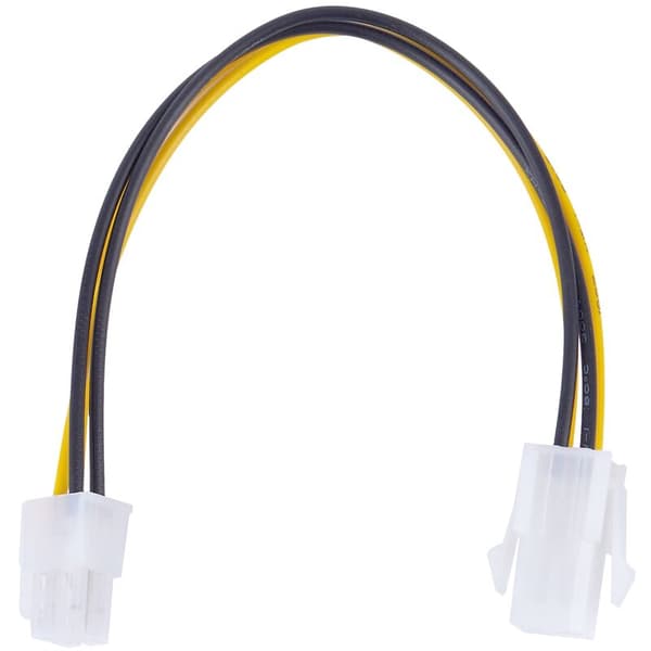 20 cm/8 tommer 12V 4-pinners hann til 4-pinners P4 CPU-strømkabel