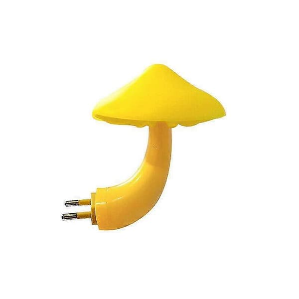 2x LED Nattlampe Sopp Vegguttak Lampe EU-plugg Varmhvit Lysstyrt