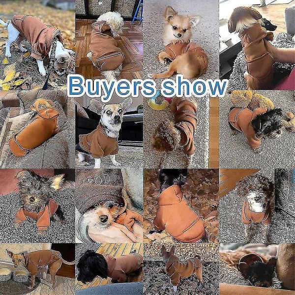 Hættetrøje til kæledyr, efterår/vinter hættetrøje til hunde, varme kæledyrsben - XS -