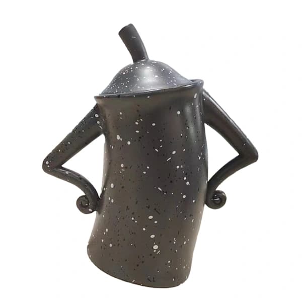 Coffee Bean Container Cute Food Storage Jar with Airtight Lid for Kitchen Grey L