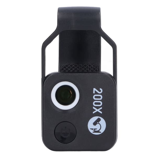 Mobile Phone Microscope Lens 200X High Definition LED Portable Phone Magnifier for Outdoor Use