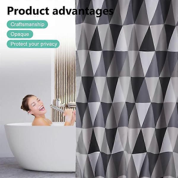 Bruseforhæng Vandtæt Badeværelsesforhæng, Vaskbare Badeforhæng