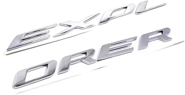 3D-bokstaver ABS Fronthuv Emblem Kompatibel med 2011-2021 2022 Ex