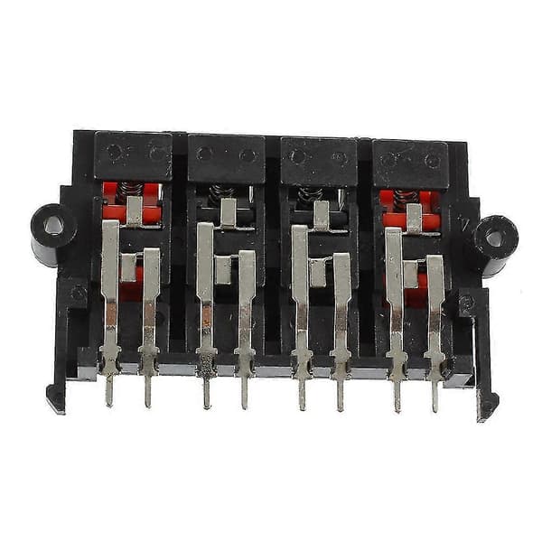 2 pcs 64x40x20mm 8 Positions Push-in Jack Spring Loaded Speaker Terminals