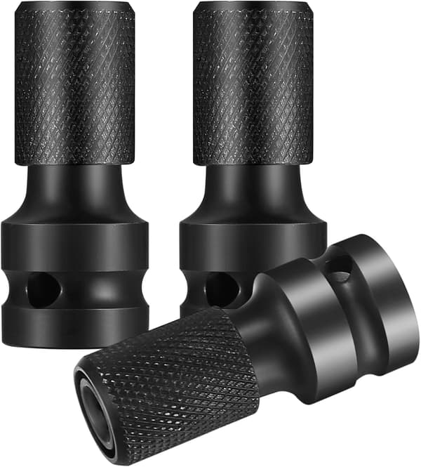 3-pakning 1/2\" pipe til 1/4\" sekskantadapter - Slagtrekkeradapter