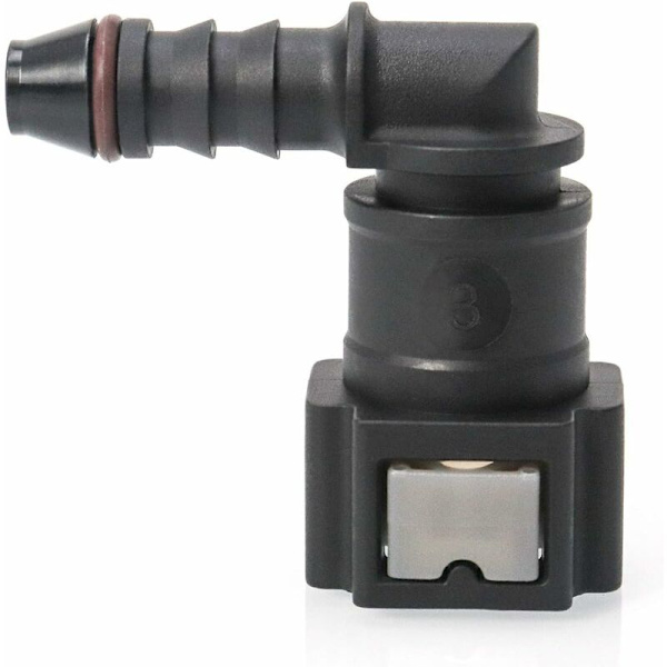 2-pack Fuel Line Connector, Fuel Hose Coupling, 90 Degree