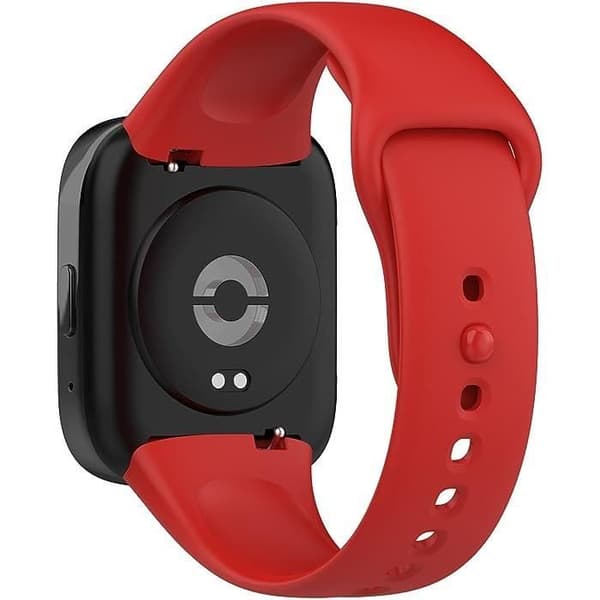 Silikonebånd til Xiaomi Redmi Watch 3 Active, udskifteligt åndbart bånd til Redmi Watch 3 Active, rød, hvid[DB]